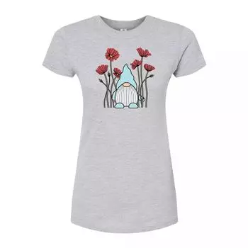 Облегающая футболка Juniors' Gnome In Poppies Licensed Character
