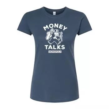 Облегающая футболка Juniors' Monopoly Money Talks Licensed Character, синий