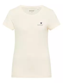 Облегающая футболка Loa 1016509 Mustang, экрю