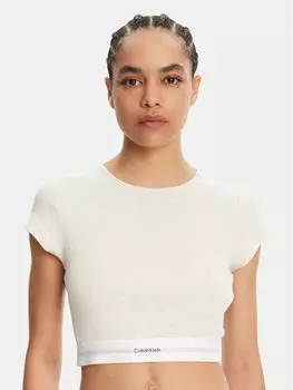 Облегающая футболка LV00QS7349 Calvin Klein Underwear, бежевый