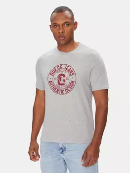 Облегающая футболка M5YI29 K8HM0 Guess Jeans, серый