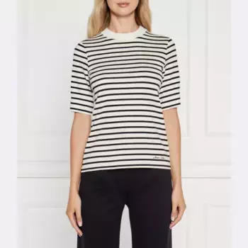 Облегающая футболка Marc Cain, экрю