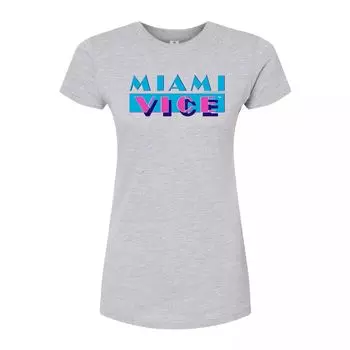 Облегающая футболка Miami Vice для юниоров Licensed Character, серый