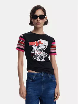 Облегающая футболка Minnie 25SWTK39 Desigual, черный