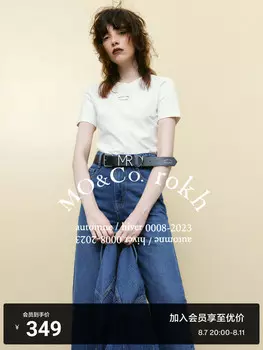 Облегающая футболка Moco с короткими рукавами, черный