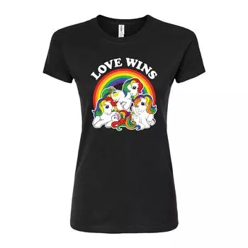 Облегающая футболка My Little Pony Love Wins для юниоров Licensed Character, черный