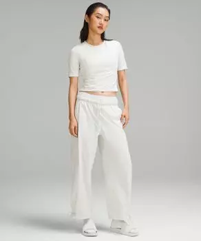 Облегающая футболка на подкладке Lululemon, белый