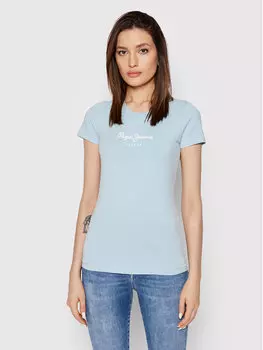 Облегающая футболка New Virgina PL505202 Pepe Jeans, синий
