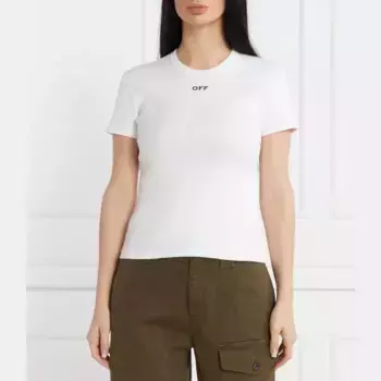 Облегающая футболка Off White, белый