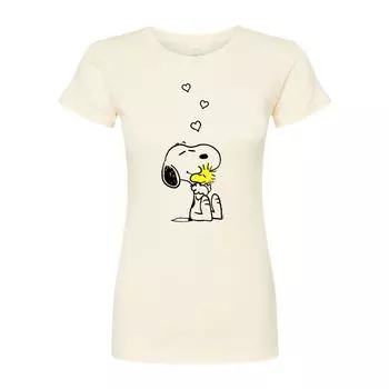 Облегающая футболка Peanuts Hugs And Love для юниоров Licensed Character
