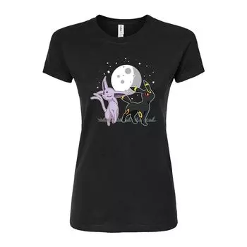 Облегающая футболка Pokmon Celestial Espeon для юниоров Licensed Character, черный