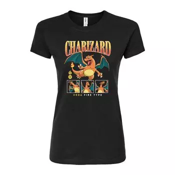 Облегающая футболка Pokmon Charizard для юниоров Licensed Character, черный