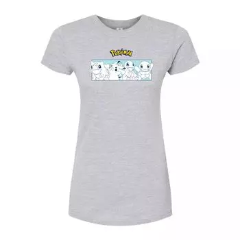 Облегающая футболка Pokmon Starters для юниоров Licensed Character, серый
