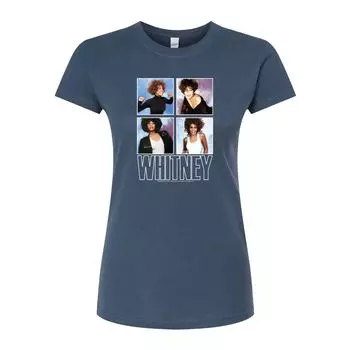 Облегающая футболка с коллажем для юниоров Whitney Houston Licensed Character, синий