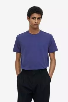 Облегающая футболка с круглым вырезом H&M