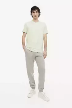 Облегающая футболка с круглым вырезом H&M, зеленый