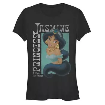 Облегающая футболка с плакатом Disney's Juniors Disney Princess Jasmine Licensed Character