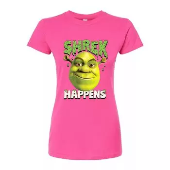 Облегающая футболка Shrek Happens для юниоров Licensed Character, розовый