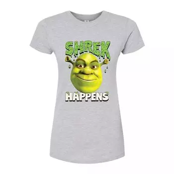 Облегающая футболка Shrek Happens для юниоров Licensed Character, серый