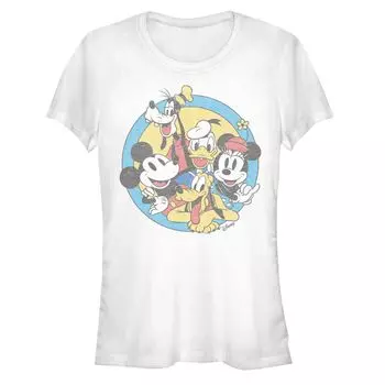 Облегающая футболка со значком ретро-группы Disney's Mickey And Friends для юниоров Disney