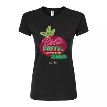 Облегающая футболка The Office Beets Motel для юниоров Licensed Character, черный