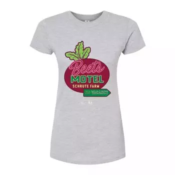 Облегающая футболка The Office Beets Motel для юниоров Licensed Character, серый