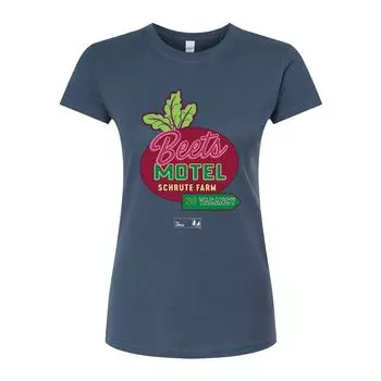 Облегающая футболка The Office Beets Motel для юниоров Licensed Character, синий