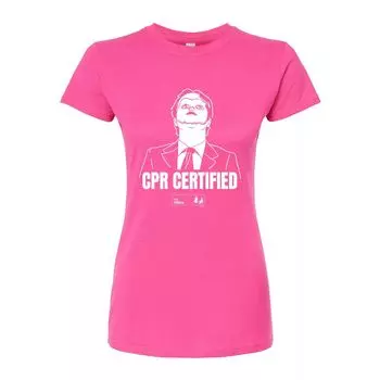 Облегающая футболка The Office CPR для юниоров Licensed Character, розовый