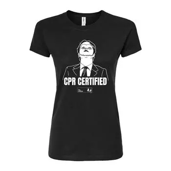 Облегающая футболка The Office CPR для юниоров Licensed Character, черный