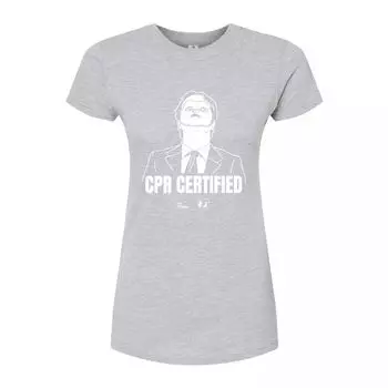 Облегающая футболка The Office CPR для юниоров Licensed Character, серый