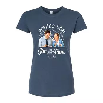 Облегающая футболка The Office Jim To Pam для юниоров Licensed Character, синий