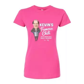 Облегающая футболка The Office Kevin's Chilli для юниоров Licensed Character, розовый