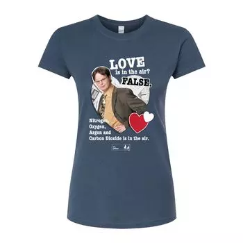 Облегающая футболка The Office Love для юниоров Licensed Character, синий