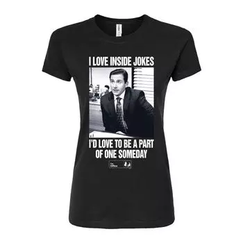 Облегающая футболка The Office Michael Loves для юниоров Licensed Character, черный