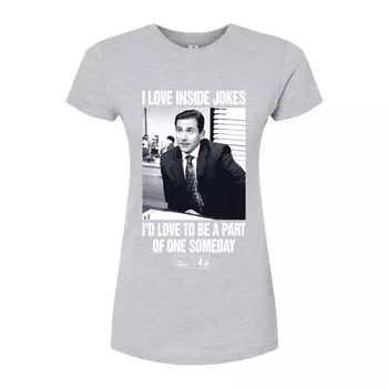Облегающая футболка The Office Michael Loves для юниоров Licensed Character, серый