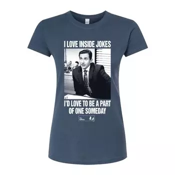 Облегающая футболка The Office Michael Loves для юниоров Licensed Character, синий