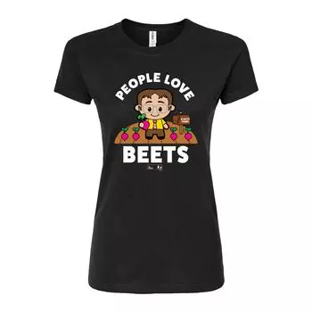 Облегающая футболка The Office People Love Beets для юниоров Licensed Character