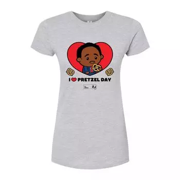 Облегающая футболка The Office Pretzel Day для юниоров Licensed Character