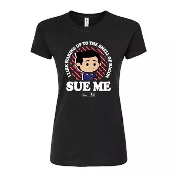 Облегающая футболка The Office Sue Me для юниоров Licensed Character