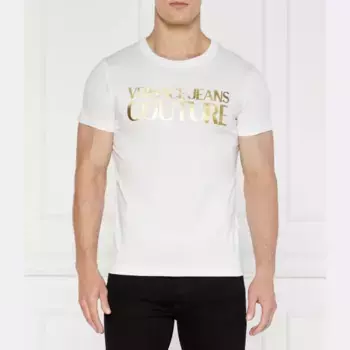 Облегающая футболка Versace, белый