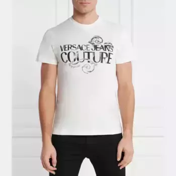 Облегающая футболка Versace, белый