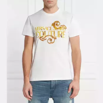 Облегающая футболка Versace, белый