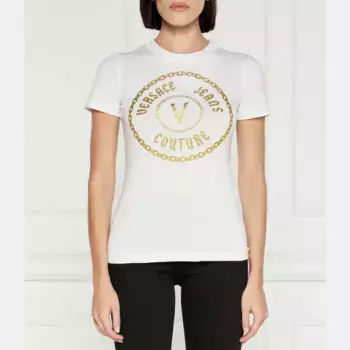 Облегающая футболка Versace, белый