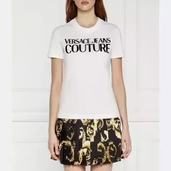 Облегающая футболка Versace, белый