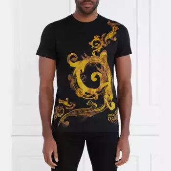 Облегающая футболка Versace, черный