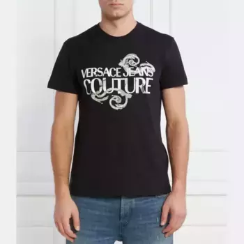 Облегающая футболка Versace, черный