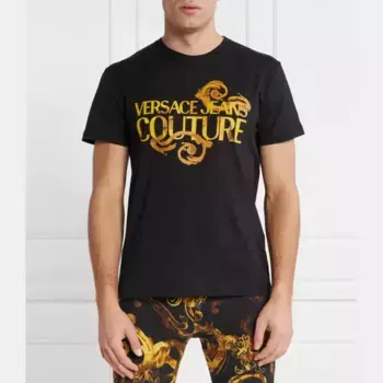 Облегающая футболка Versace, черный