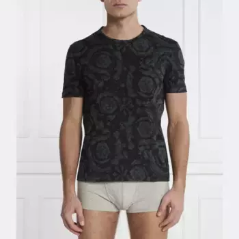 Облегающая футболка Versace, черный