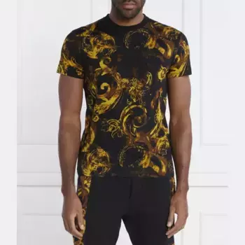 Облегающая футболка Versace, черный