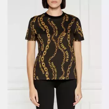 Облегающая футболка Versace, черный